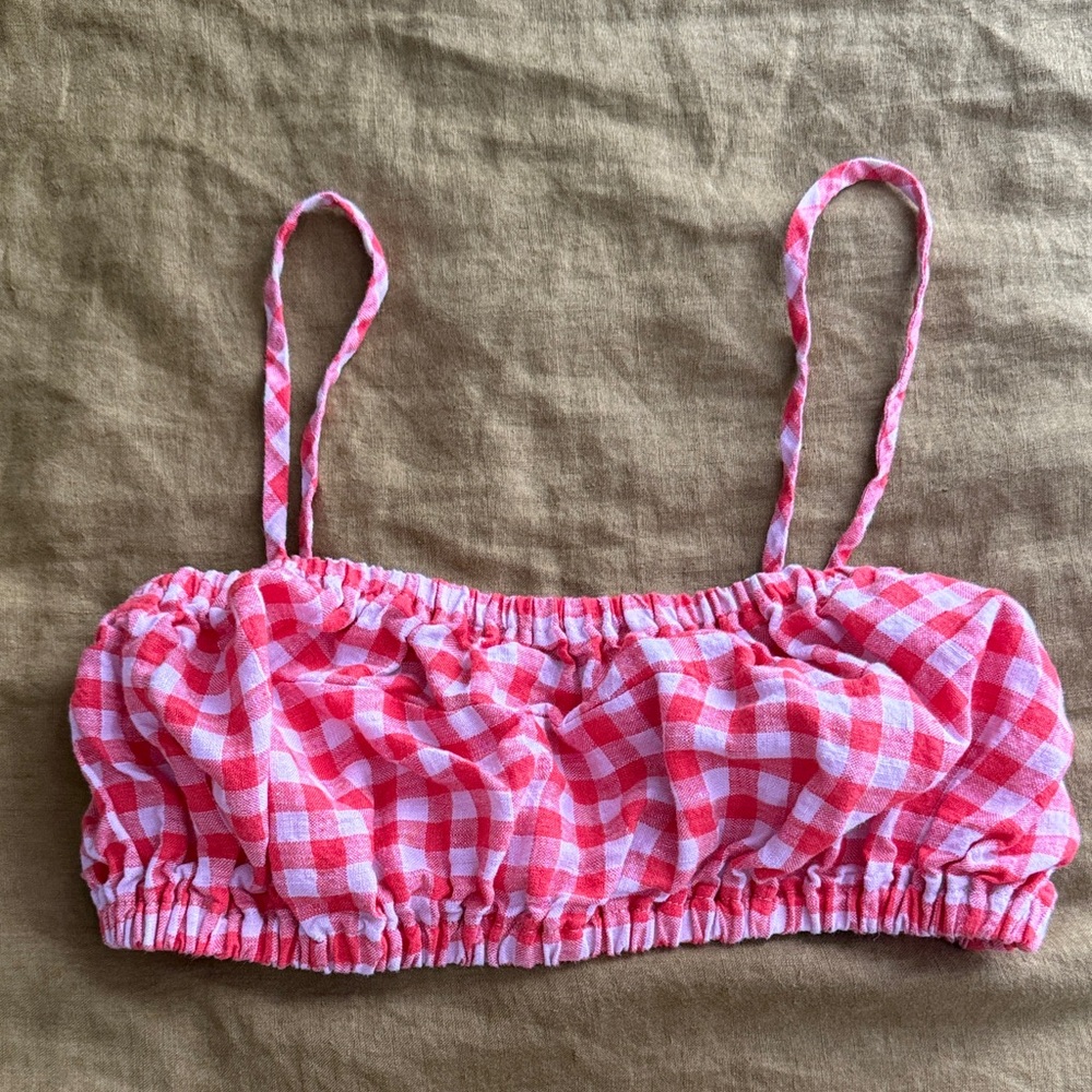 Handmade Bralette Top Paloma Washed Linen